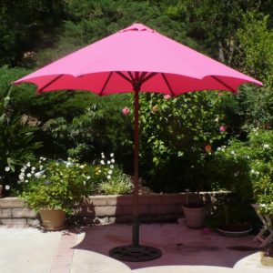 9 1/2' Market Umbrella - Hot Pink