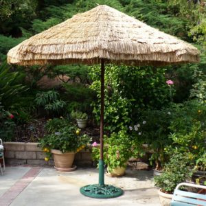 9' Market Umbrella w/ Thatched Tiki Top