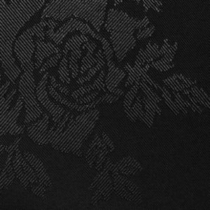 Black Vintage Rose Linens