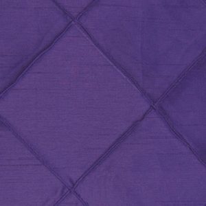 Eggplant Purple Silk Pintuck Linens