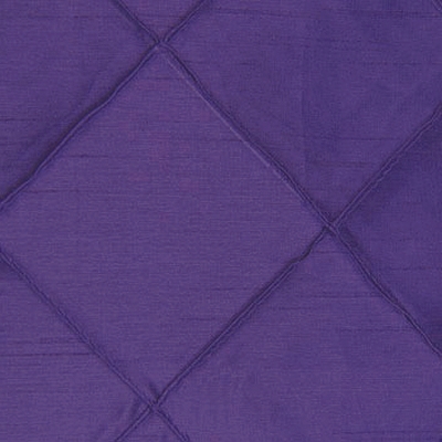 Eggplant Purple Silk Pintuck Linens