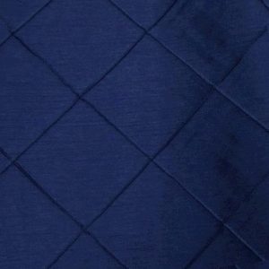 Navy Blue Silk Pintuck Linens