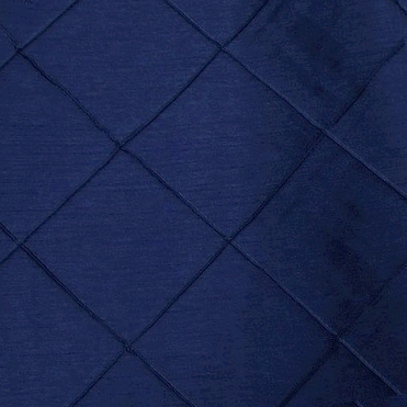 Navy Blue Silk Pintuck Linens