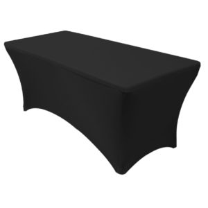 Black Spandex Table Covers