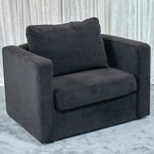 Arm Chair - Black Velvish