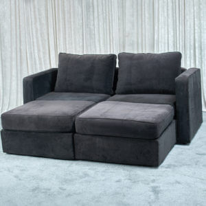 Movie Lounger - Black Velvish