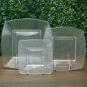 Glass Crystal Scallop Plates