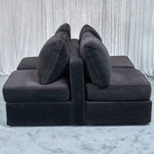 Diner Booth - Black Velvish