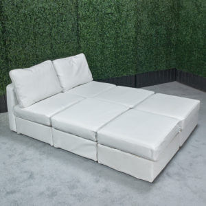 Guest Rest - White Leather Modular