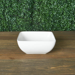 10" Square White China Bowl (48 oz.)