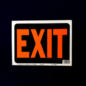 Exit Sign (Plastic)