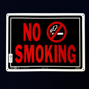 No Smoking Sign (Plastic)