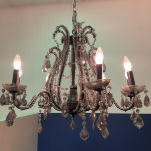 Chandelier Black With Crystals