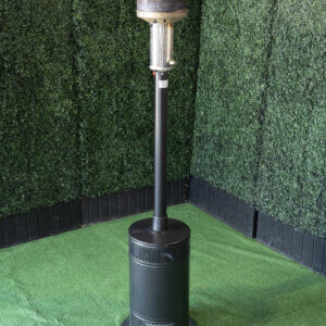 Solar Flo Heater - Black  w/ Propane Tank