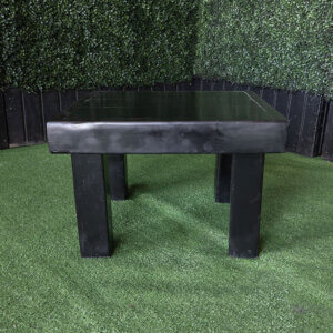 24" Square Black End Table
