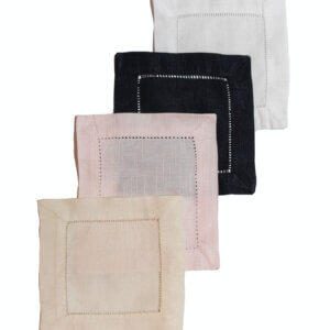 6" Hemstiched Cocktail Napkin
