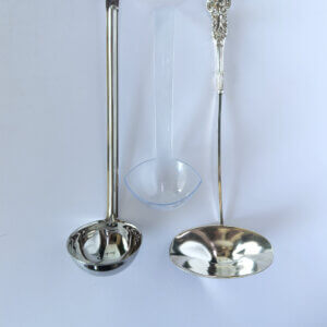 Punch Ladle: Satin, Clear, and Ornate