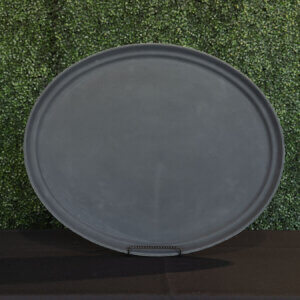 Waiter Tray Black Oval
