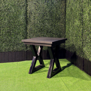 31" Magnolia Black Square Sit Down Table
