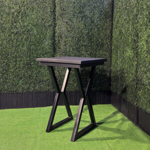 31" Magnolia Black Square Stand Up Table