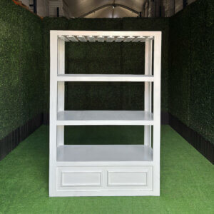 5' Hampton White Back Bar