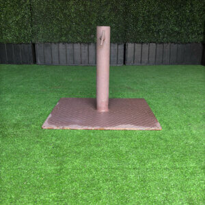 70lb - Beige Flat Umbrella Base