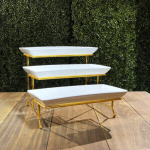 3 Tray Gold Risers