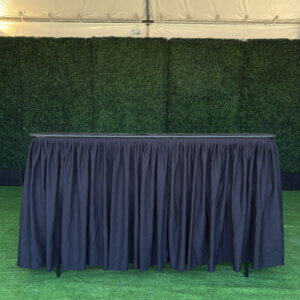 6' Black Skirted Bar